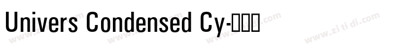 Univers Condensed Cy字体转换